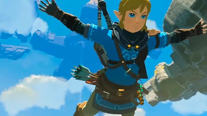 Link Paragliding in Tears of the Kingdom