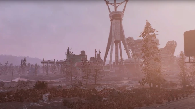 Watoga in Cranberry Bog in Fallout 76, one of the best camp locations