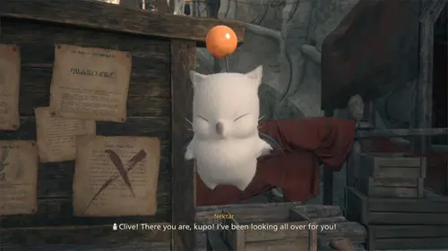 Nektar the Moogle, who provides you the Notorious Mark Hunt Board in Final Fantasy 16
