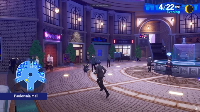 The protagonist running in Persona 3 Reload, which is out on PC, Xbox & PlayStation platforms
