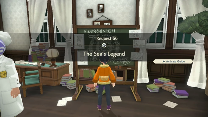 Pokemon Legends Arceus The Seas Legend: starting the request
