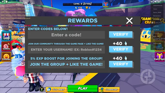 Roblox Battle Legends Codes - Try Hard Guides