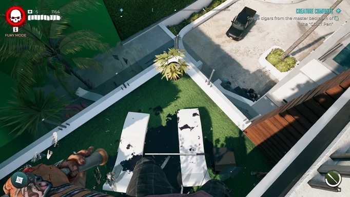 an image of Dead Island 2 gameplay showing the route to the Goat Pen Master keys