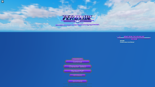 Peroxide opening screen