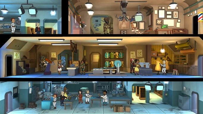 a vault in Fallout Shelter