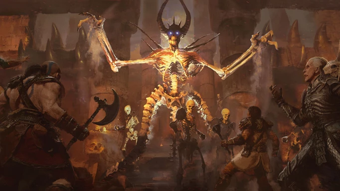 Concept art for Mephisto in Diablo 2