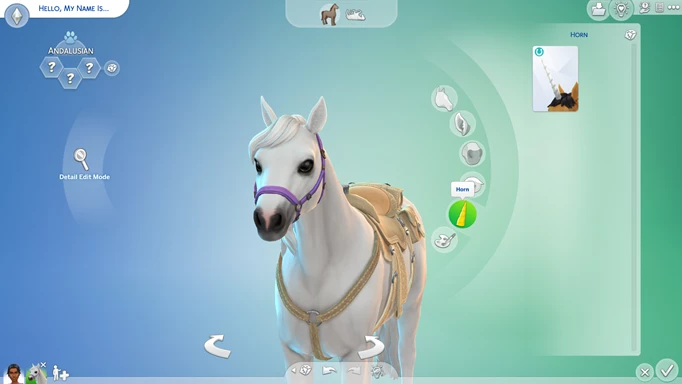Image of a horse in The Sims 4 Horse Ranch