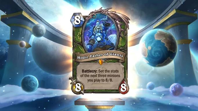 Hodir Father of Giants, one of the new cards in Hearthstone Titans