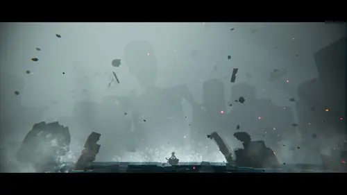 the opening of De-Exit Eternal Matters, where we see Asem sailing in a boat towards a giant skeleton