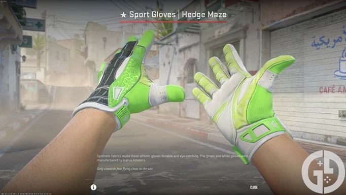 Image of the Hedge Maze gloves in CS2