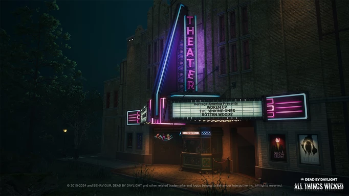 The movie theatre in Greenville Square, a map in Dead by Daylight