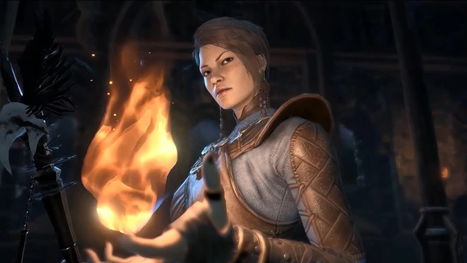Screenshot of sorcerer, one of the classes in Diablo 4