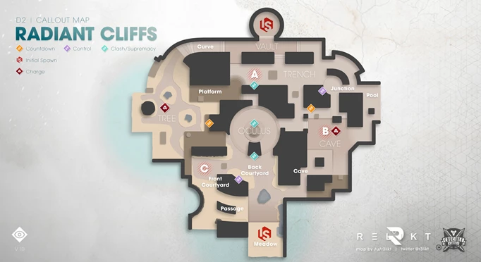 Destiny 2 Radiant Cliffs Trials of Osiris map from Relikt on Twitter