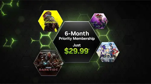 Key art for the GeForce NOW Priority discount