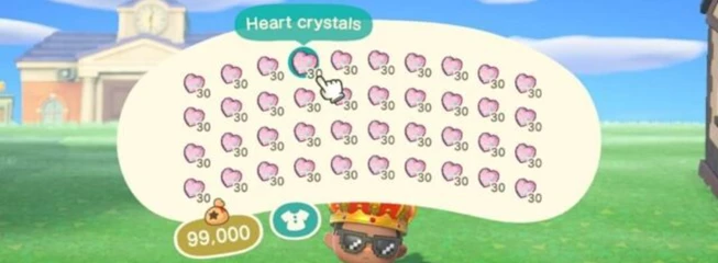 Safeimagekit Animal Crossing Heart Crystalsjpeg