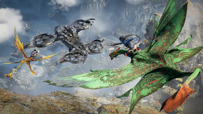 na'vi attacking an pda helicopter in avatar frontiers of pandora