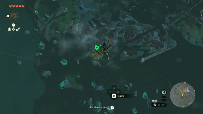 Aerial view of the Land of the Sky Fish in Zelda Tears of the Kingdom