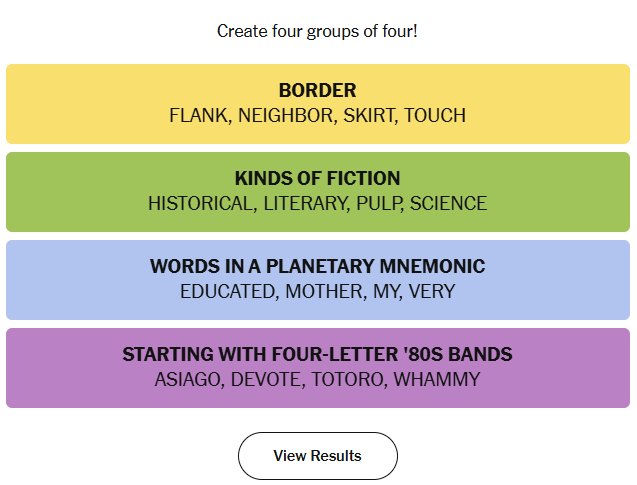 Connections Answers 23rd April 2026