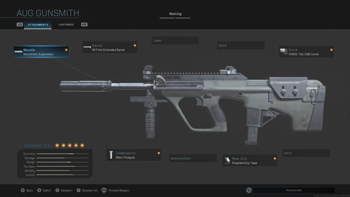 The best AUG Class attachments for Multiplayer