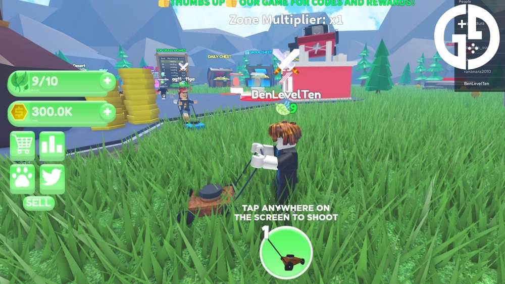 All active Mowing Masters Simulator codes to redeem free Gold