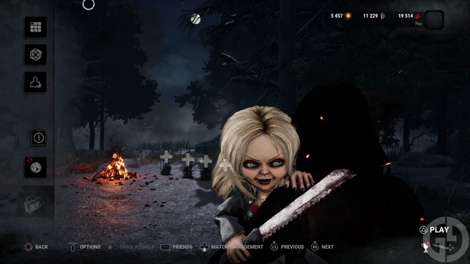 Tiffany Valentine, a Legendary Cosmetic for Chucky, as she appears in Dead by Daylight
