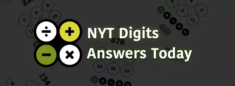 NYT Digits answers: Monday 7 August 2023