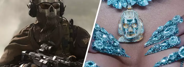 Cardi B Wears Diamond Modern Warfare 2 Necklace In Latest Music Video