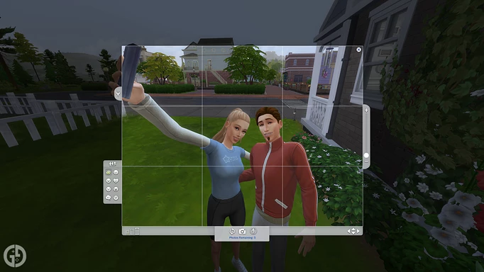 Image of Sims taking a selfie