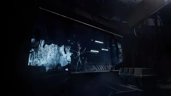Ellen Ripley explores the wreck of the Nostromo in Dead by Daylight