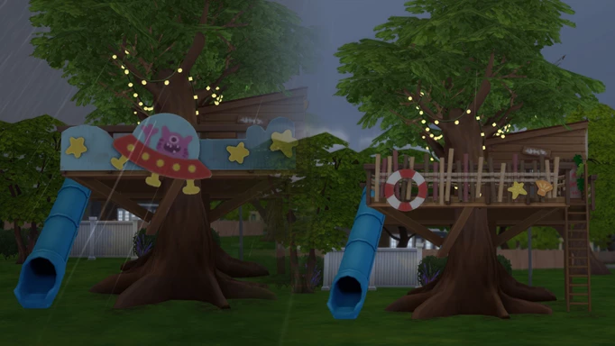 How to build a treehouse in The Sims 4 Growing Together: treehouse decorations