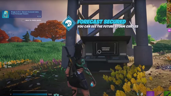 You need a Forecast Tower Access Card to secure forecast data from Forecast Towers in Fortnite