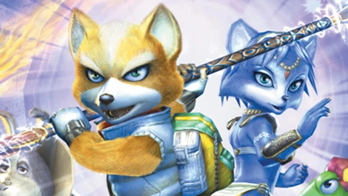 Key art of Star Fox Adventures showing two characters