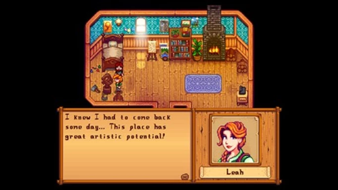 Stardew Valley Leah: Two heart event