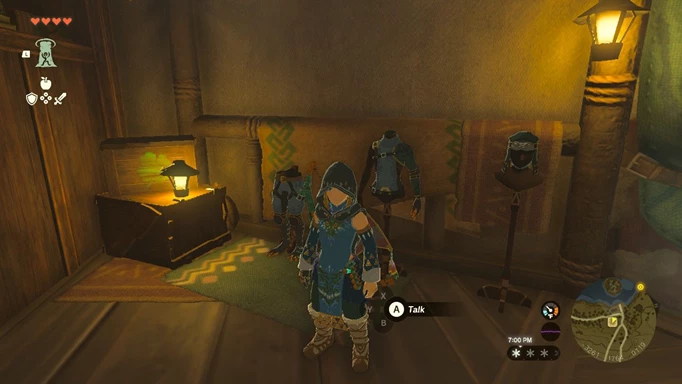 Link wearing the Froggy armour in Zelda: Tears of the Kingdom