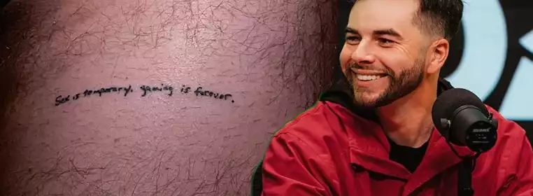 Nadeshot Finally Gets ''Sex Is Temporary, Gaming Is Forever'' Tattoo