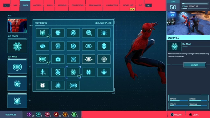 Mew Mew Åre duft Spider-Man Remastered best suit mods to unlock first
