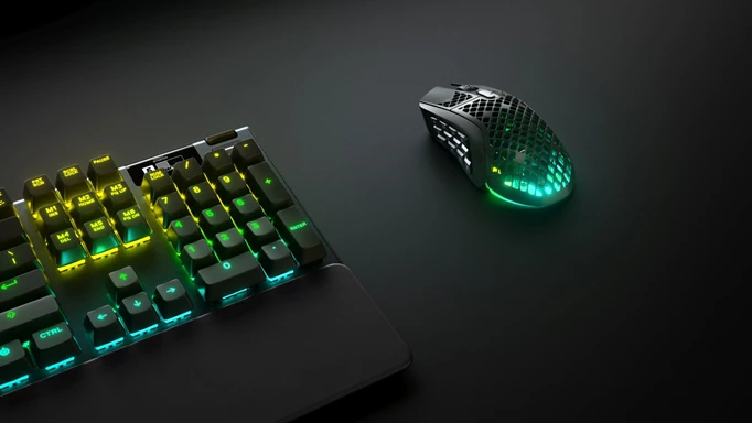 promotional image of the SteelSeries Aerox 9 Wireless mouse