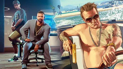 GTA Online Contracts and man in speedboat