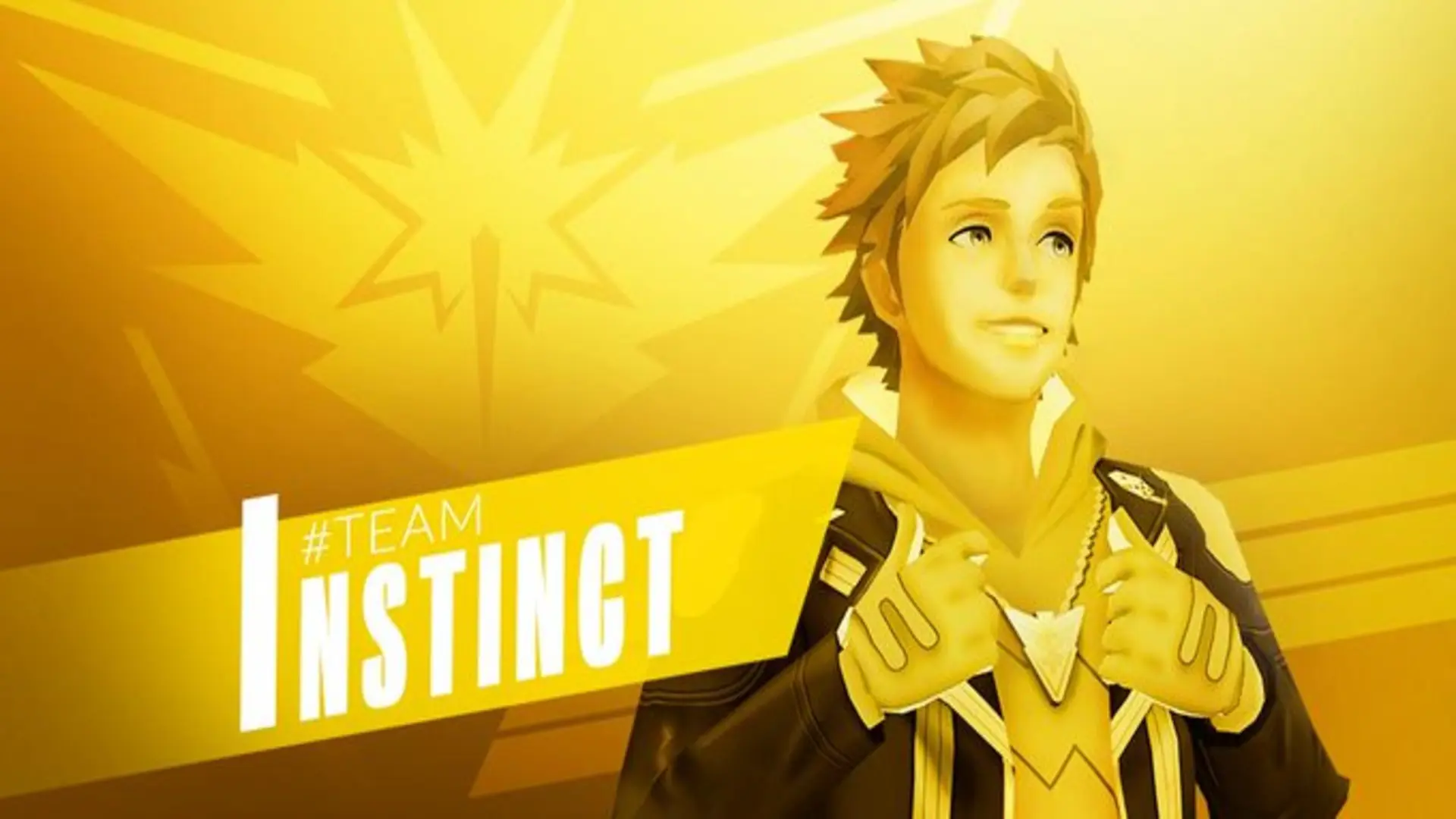 The Instinctive hero Spark from Team Instinct in Pokemon GO