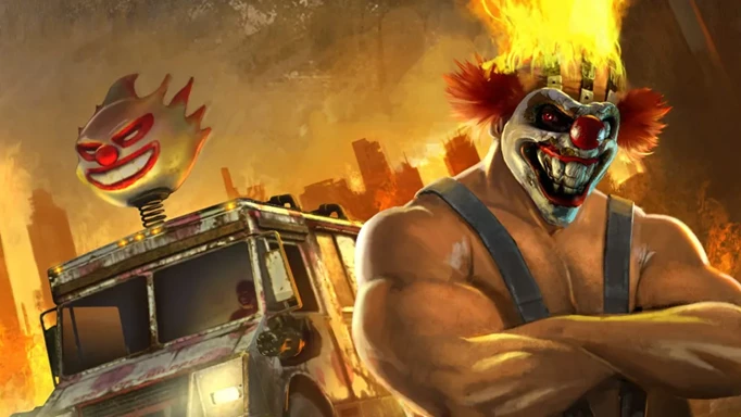 Sweet Tooth the Clown as he appears in the PS3's Twisted Metal.