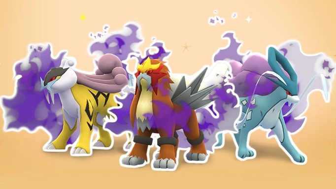 Shadow Raikou, Shadow Entei, and Shadow Suicune in Pokemon GO
