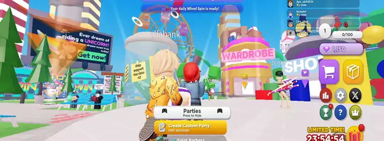All Roblox Party codes to redeem free gems