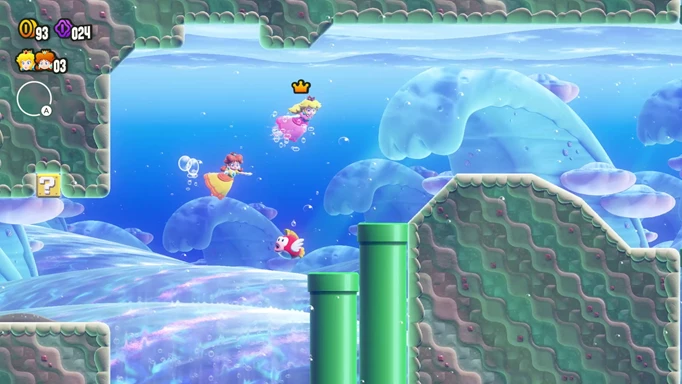 Peach and Daisy in Super Mario Bros Wonder