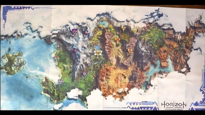 Horizon Forbidden West map leak