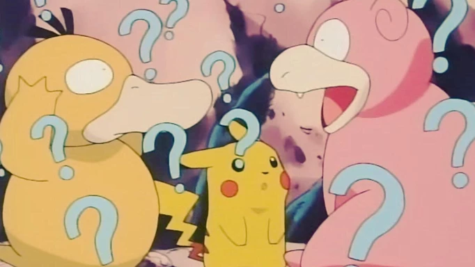 Pikachu and Slowpoke confused Pokemon