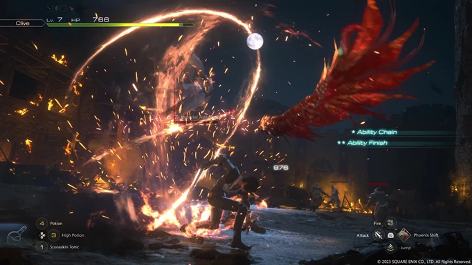Image of the Rising Flame ability in Final Fantasy 16