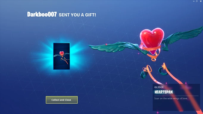 Receive a Gift on Fortnite