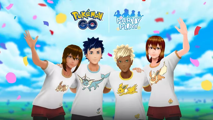 Eevee avatar shirts you can unlock with Pokemon GO Party Play