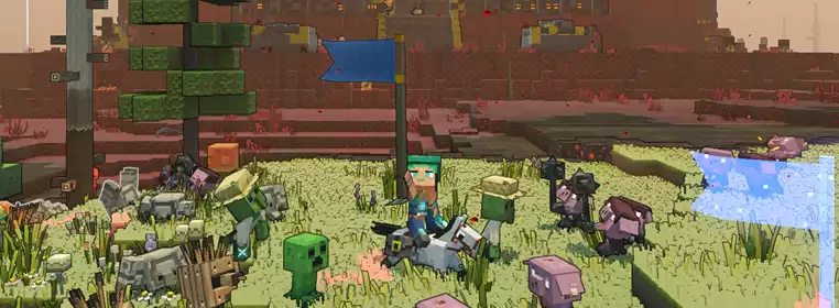 Minecraft Legends review: Making Piglins fly