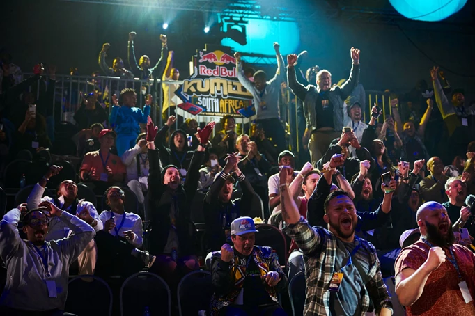 The crowd during JabhiM's match at Red Bull Kumite South Africa 2023